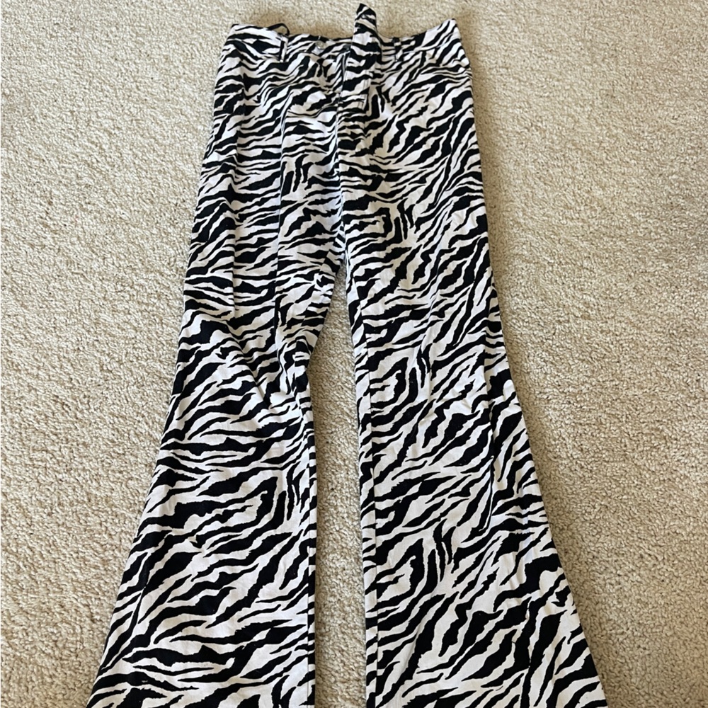 Motel Rocks Zebra Flare pants